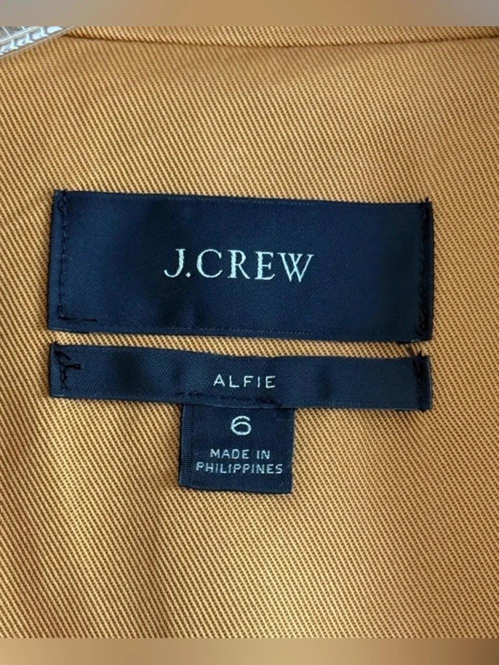 J Crew Alfie Blazer Gramercy Twill 6 Light Cappuccino Tan Camel Women's Jacket
